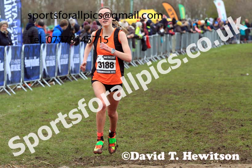 Womens Under-20s 2023 UK CAU Inter Counties Cross Country Champs, Prestwold Hall, Loughborough. Photo: David T. Hewitson/Sports for All Pics